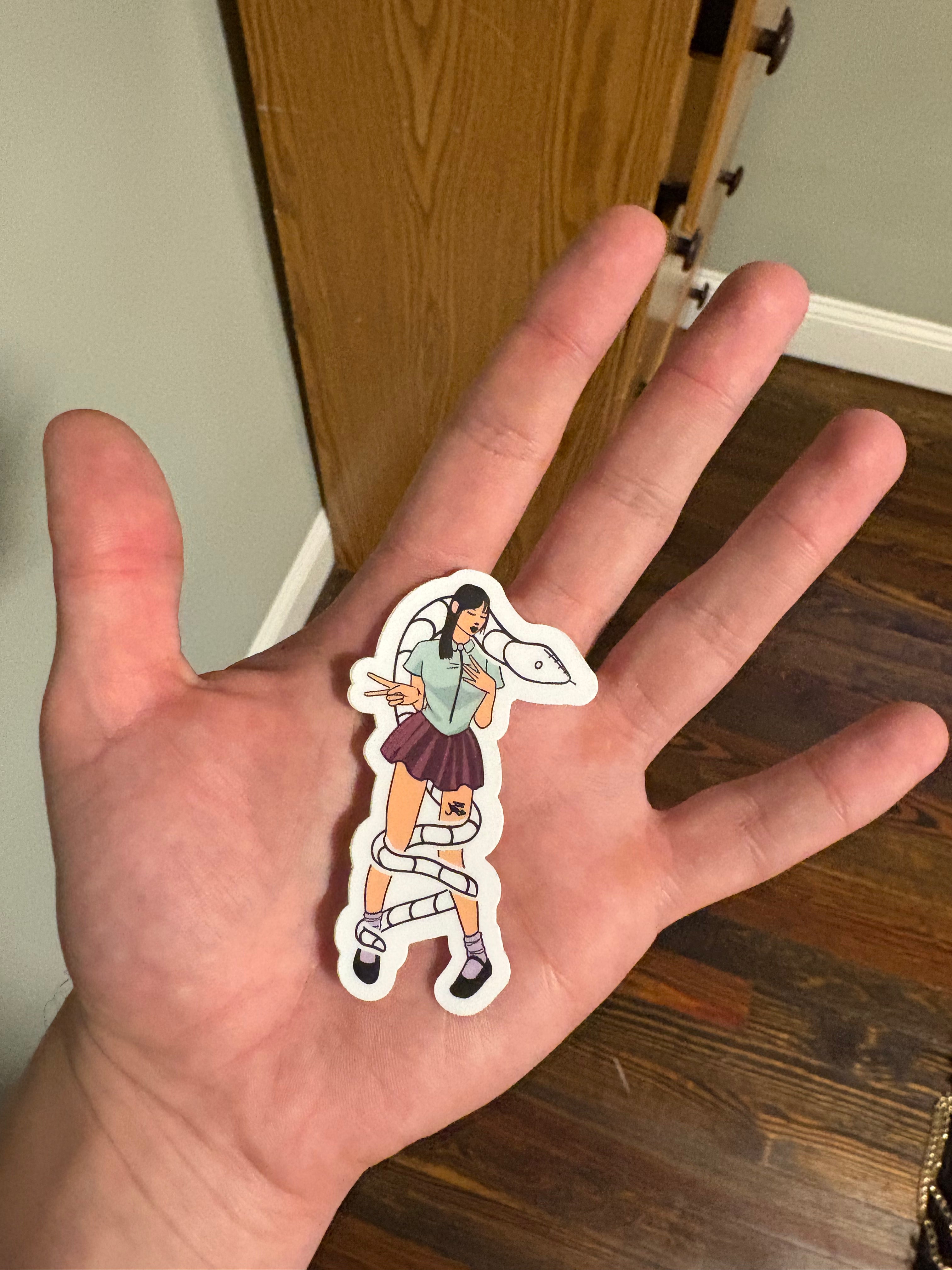 Snake Girl Sticker